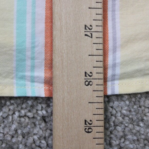 Polo Ralph Lauren Shirt Mens Medium Orange/Yellow/Blue Custom Fit Flesh Pony L/S - Picture 13 of 14